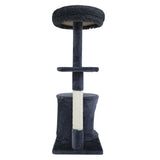 i.Pet Cat Tree 94cm Scratching Post Tower Scratcher Condo House Wood Trees Grey - Top-Down View
