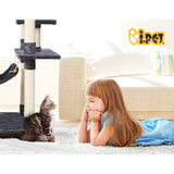 i.Pet Cat Tree 184cm Tower Scratching Post Scratcher Wood Trees Condo Bed House - Rear View