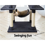 i.Pet Cat Tree 184cm Tower Scratching Post Scratcher Wood Trees Condo Bed House - Close-Up Angle