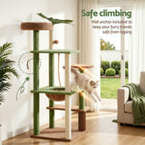 i.Pet Cat Tree Tower 152cm Jungle Multi-Level Scratching Post Leafy Canopy - Close-Up Angle