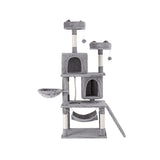 i.Pet Cat Tree Tower Scratching Post Scratcher 161cm Condo House Trees Grey - Side View