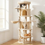i.Pet Cat Tree Tower 167cm Large Scratching Post Furniture Scratcher House Beige - Extra Image