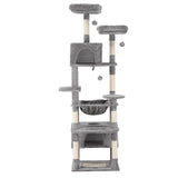 i.Pet Cat Tree 184cm Tower Scratching Post Trees Scratcher Condo House Light Grey