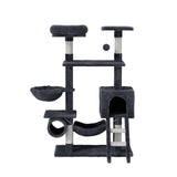 i.Pet Cat Tree 144cm Tower Scratching Post Scratcher Wood Condo Toys House Bed - Side View