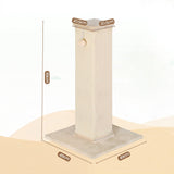 i.Pet Cat Tree 89cm Scratching Post Tower Scratcher Wood Condo Bed House Trees Beige - Front View