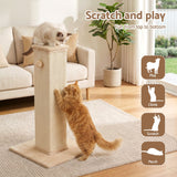 i.Pet Cat Tree 89cm Scratching Post Tower Scratcher Wood Condo Bed House Trees Beige - Top-Down View