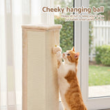 i.Pet Cat Tree 89cm Scratching Post Tower Scratcher Wood Condo Bed House Trees Beige - Rear View
