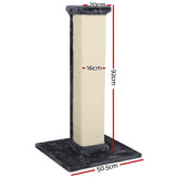 i.Pet Cat Tree 92cm Scratching Post Tower Scratcher Wood Condo Bed House Trees - Front View