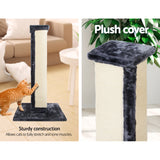 i.Pet Cat Tree 92cm Scratching Post Tower Scratcher Wood Condo Bed House Trees - Top-Down View