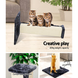 i.Pet Cat Tree 92cm Scratching Post Tower Scratcher Wood Condo Bed House Trees - 45-Degree Angle
