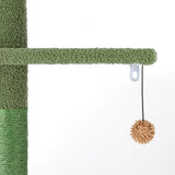 i.Pet Cat Tree Tower Scratching Post Scratcher Floor to Ceiling Cats Bed 290cm - Side View