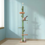 i.Pet Cat Tree Tower Scratching Post Scratcher Floor to Ceiling Cats Bed 290cm - Close-Up Angle