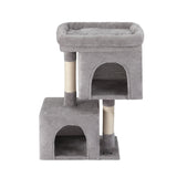 i.Pet Cat Tree 67cm Tower Scratching Post Trees Scratcher Condo House Light Grey - Side View