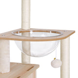 i.Pet Cat Tree Tower Scratching Post Scratcher 142cm Wood Bed Condo House - Top-Down View