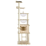 i.Pet Cat Tree Tower Scratching Post Scratcher 174cm Wood Bed Condo House Ladder - Side View