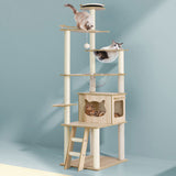 i.Pet Cat Tree Tower Scratching Post Scratcher 174cm Wood Bed Condo House Ladder - Close-Up Angle