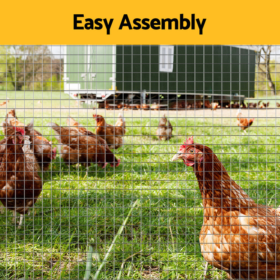 i.Pet Poultry Chicken Fence Pet Netting Wire Mesh Roll Duck Goose Coop 15Mx120CM, image 6
