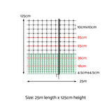 i.Pet Chicken Fence Electric 25Mx125CM Poultry Netting - Front View