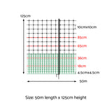 i.Pet Chicken Fence Electric 50Mx125CM Poultry Netting - Front View