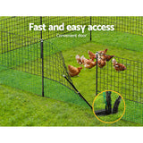 i.Pet Chicken Fence Electric 50Mx125CM Poultry Netting - 45-Degree Angle