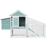 i.Pet Chicken Coop Rabbit Hutch 150cm x 60cm x 93cm Large House Run Cage Wooden Outdoor Bunny - Side View