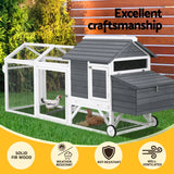 i.Pet Chicken Coop Rabbit Hutch Extra Large Wooden Run Bunny Cage House Outdoor - Top-Down View