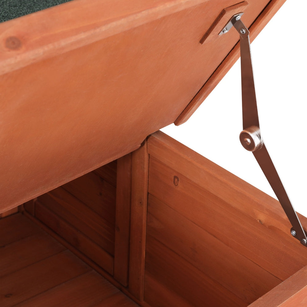Wooden Outdoor Cat House and Rabbit Hutch - Weather-Resistant Shelter for Small Pets