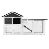 i.Pet Chicken Coop Rabbit Hutch Extra Large Wooden Run Cage House With Run Cage - Side View