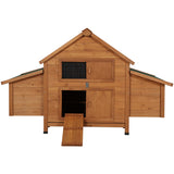 i.Pet Chicken Coop Rabbit Hutch 150cm x 68cm x 96cm Large House Run Cage Wooden Outdoor Pet Enclosure - Side View