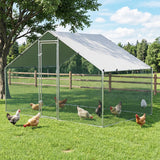 i.Pet Chicken Coop Rabbit Hutch Outdoor Run Walk in Hen Cage Ferret House 3x2x2m - Low Angle