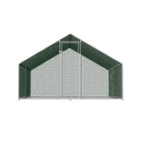 i.Pet Chicken Coop Cage 3x4x2m Galvanised Steel - Side View
