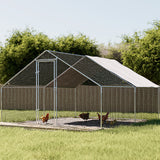 i.Pet Chicken Coop Cage 3x4x2m Galvanised Steel - Low Angle