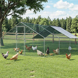 i.Pet Chicken Coop Cage 3x6x2m Galvanised Steel - Low Angle