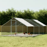 i.Pet Chicken Coop Cage 3x8x2m Galvanised Steel - Close-Up Angle