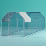 i.Pet Chicken Coop Cage Run Rabbit Hutch Large Walk In Hen House Cover 2mx8mx2m - Close-Up Angle