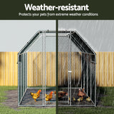 i.Pet Chicken Coop Cage Run Rabbit Hutch Large Walk In Hen House Cover 2mx8mx2m - 45-Degree Angle