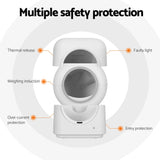 i.Pet Automatic Cat Litter Box Smart Self-Cleaning Large Cat Litter Box Kitty Toilet App Control - Rear View