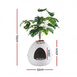 i.Pet Cat Litter Box Hidden Litter Tray Enclosure Planter Furniture House White - Side View