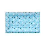 i.Pet Self-Cooling Gel Mat for Dogs and Cats - Large Summer Blue Pet Bed - Side View