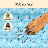 i.Pet Self-Cooling Gel Mat for Dogs and Cats - Large Summer Blue Pet Bed - 45-Degree Angle