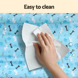 i.Pet Self-Cooling Gel Mat for Dogs and Cats - Large Summer Blue Pet Bed - Rear View