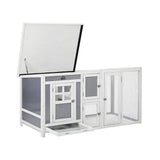 Alopet Chicken Coop Rabbit Hutch Wooden Cage Double Hatch