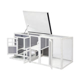 Alopet Chicken Coop Rabbit Hutch Wooden Cage Double Hatch