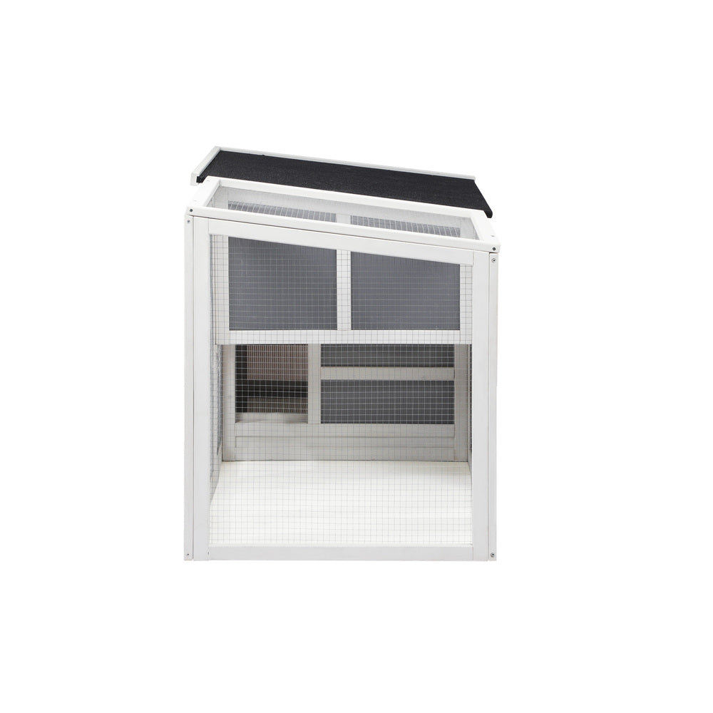 Alopet Chicken Coop Rabbit Hutch Wooden Cage Double Hatch