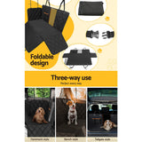 i.Pet Pet Car Seat Cover Dog Protector Hammock Back Waterproof Belt Non Slip Mat - Rear View