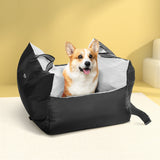 i.Pet Portable Waterproof Dog Car Seat Booster Bed with Non-Slip Safety Belt - Close-Up Angle
