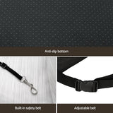 i.Pet Portable Waterproof Dog Car Seat Booster Bed with Non-Slip Safety Belt