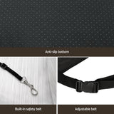 i.Pet Portable Waterproof Dog Car Seat Booster Bed with Non-Slip Safety Belt - 45-Degree Angle