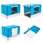 24in Cover for Wire Dog Cage - BLUE
