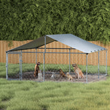 i.Pet Dog Kennel Large House XXL Pet Run Cage Puppy Outdoor Enclosure With Roof - 45-Degree Angle